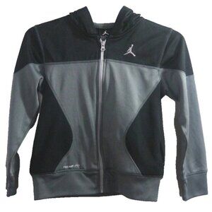 NIKE Therma Fit black & gray 100% polyester jacket BOYS YOUTH size S 8/10